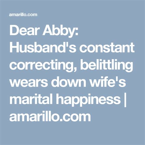Dear Abby: Hubby would rather whine than step up